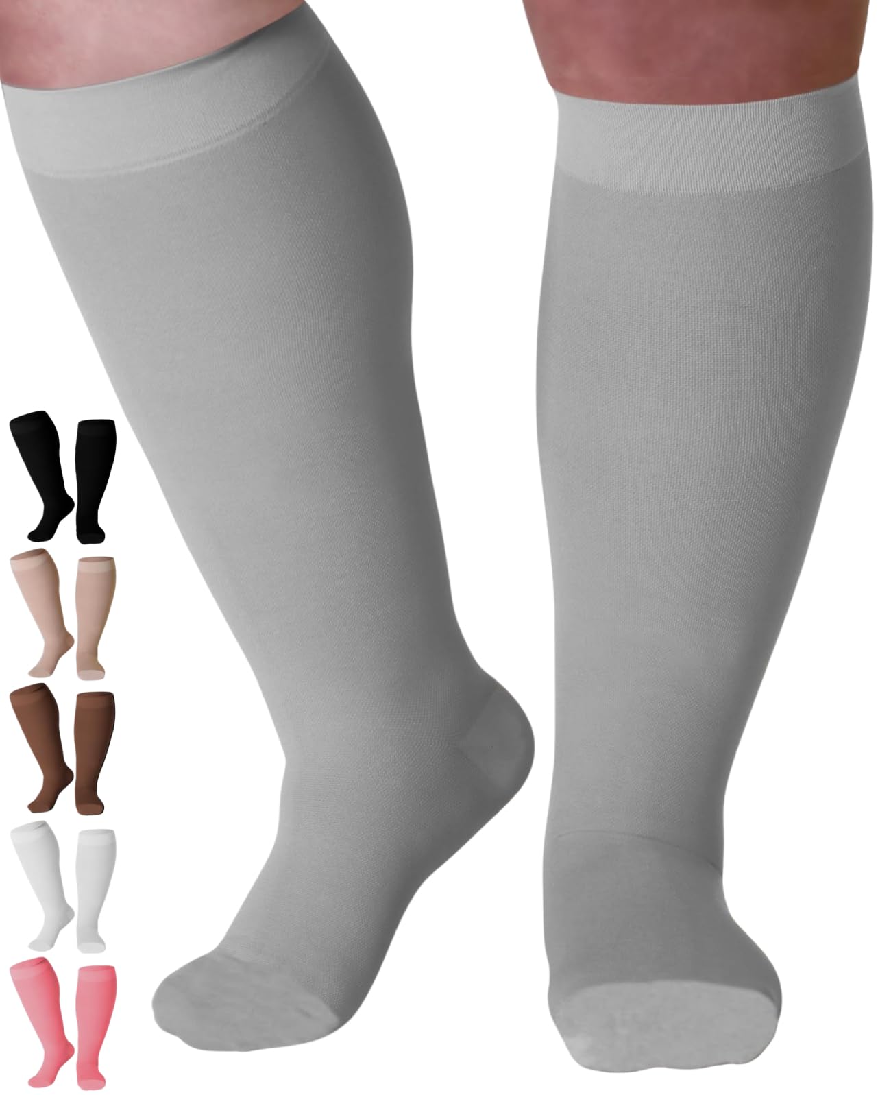 Closed-Toe Lymphatic Compression Socks for Women 20-30mmHg, A201