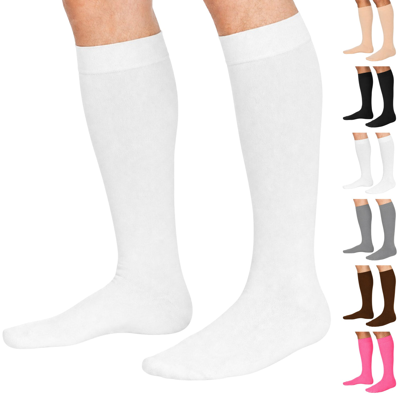 Closed-Toe Lymphatic Compression Socks for Men 20-30mmHg, A201