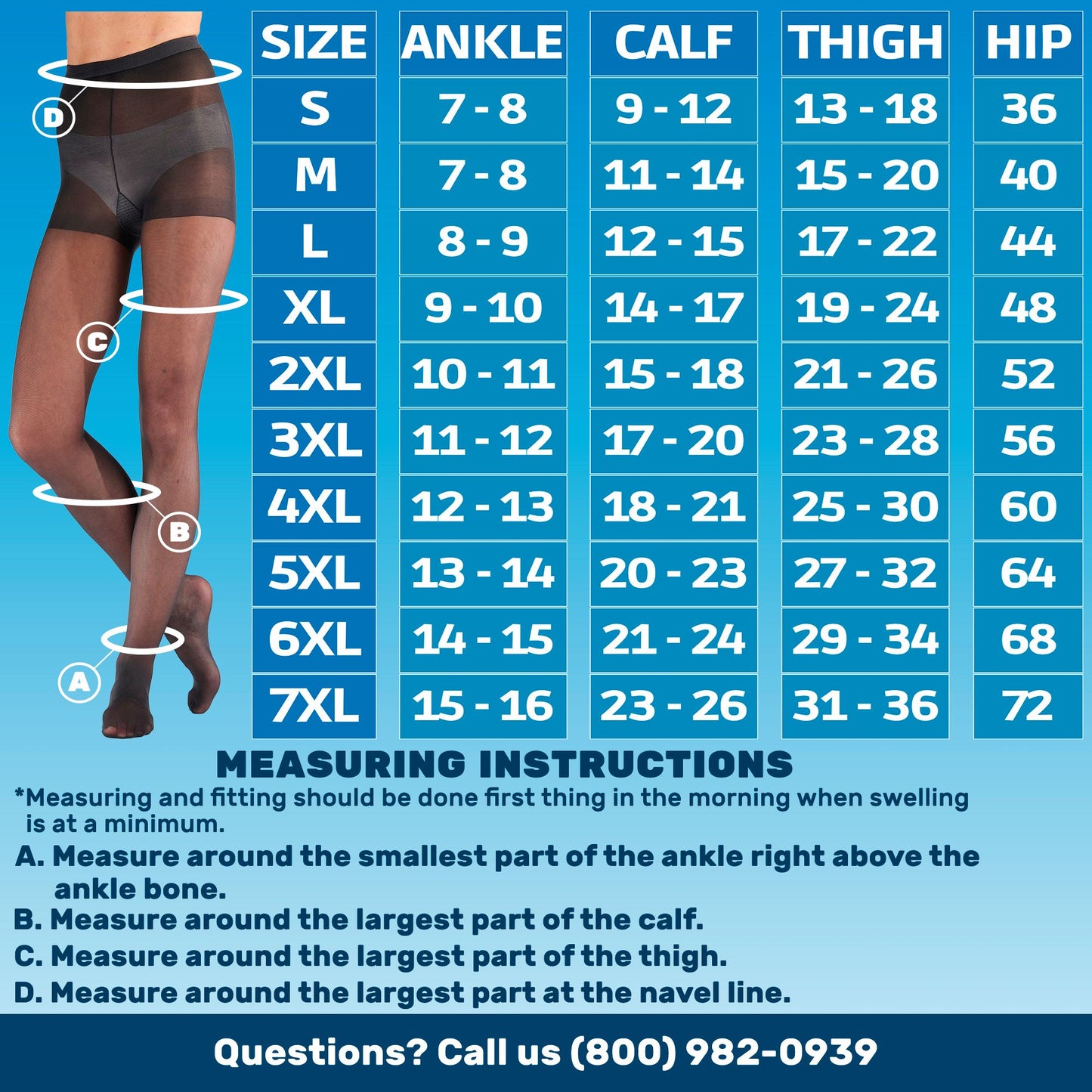 Sheer Compression Pantyhose 8-15mmHg, A109