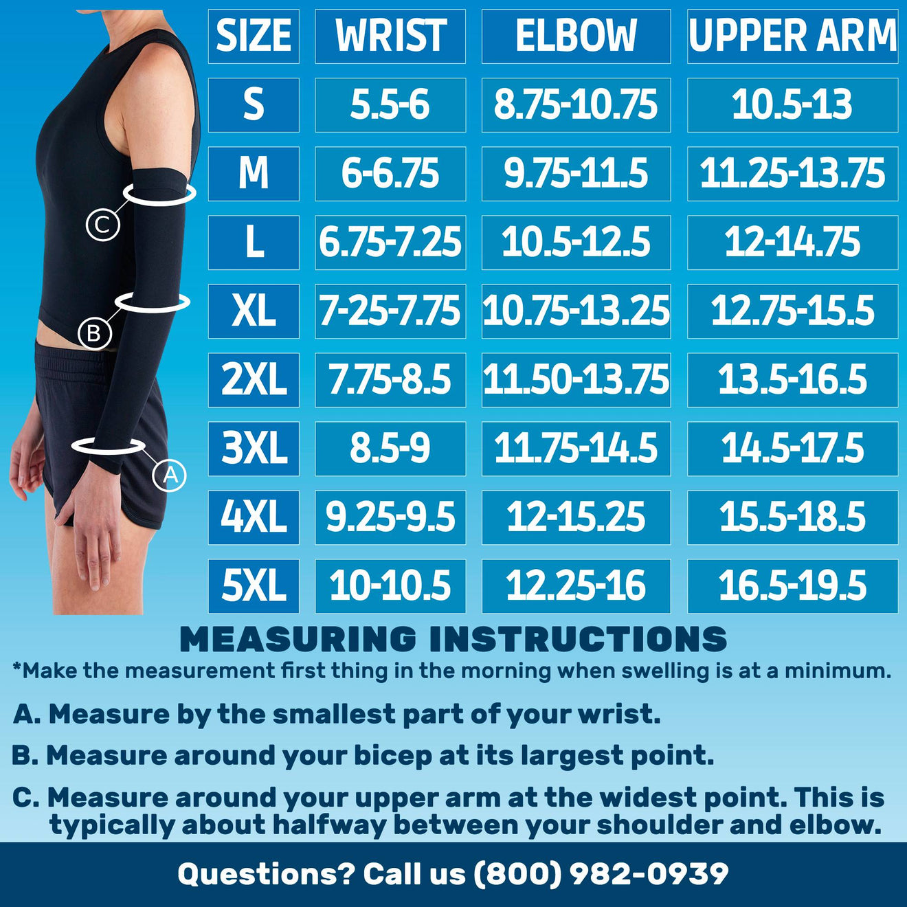 Size chart: